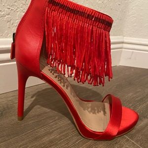 Bcbg red sandals